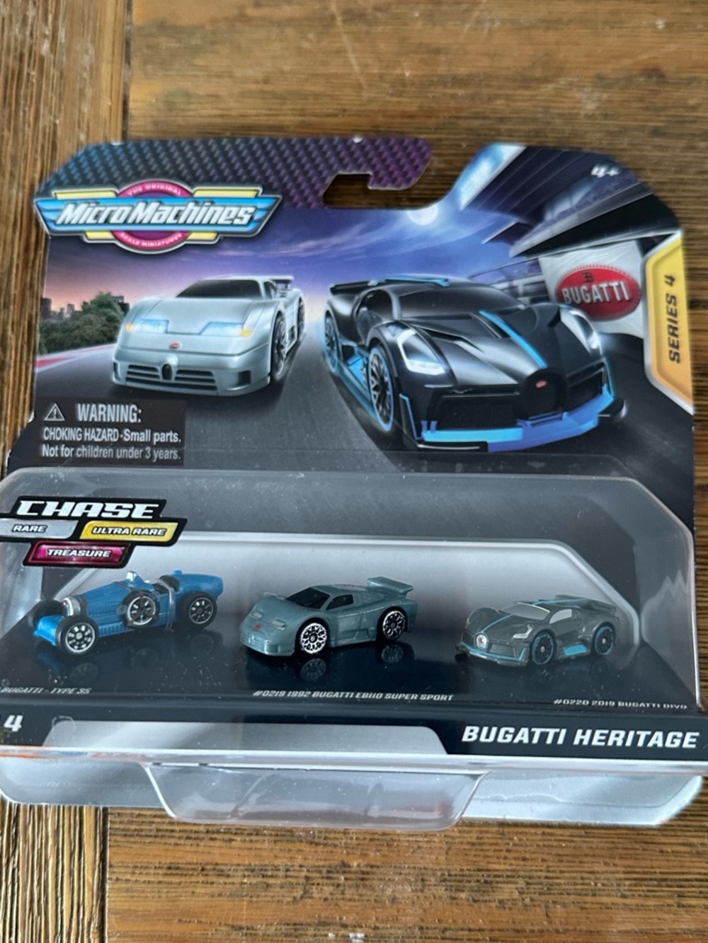 Bugatti Heritage Kids Toy Car Set - Gray and Blue